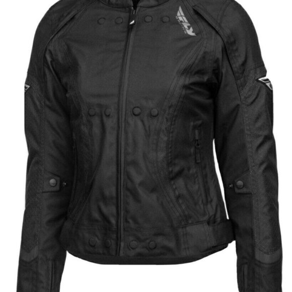 FLY Technical Riding Gear Women's Butane Jacket in BLACK sz MEDIUM - EUC - Picture 3 of 15